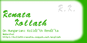 renata kollath business card